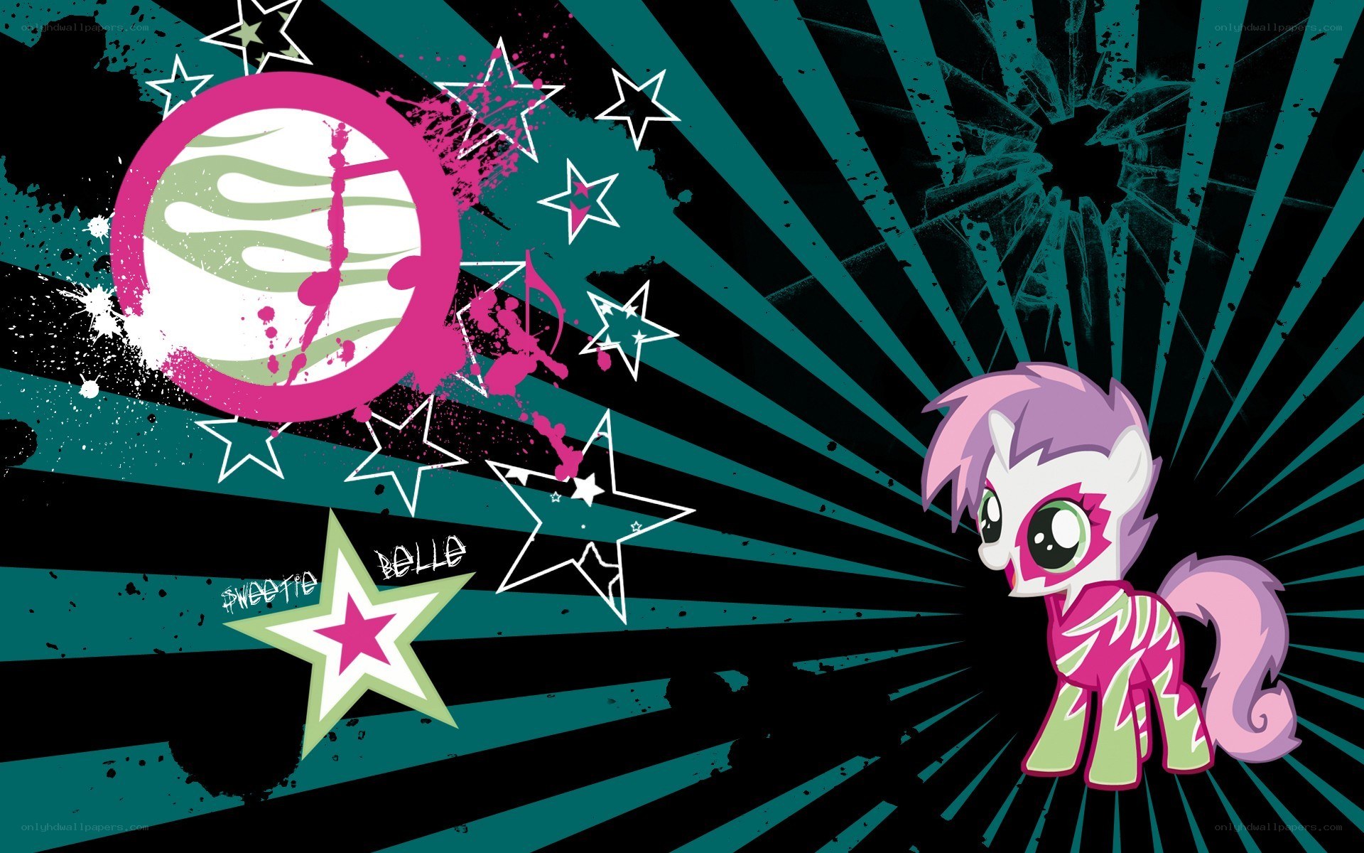 Sweetie Belle with stars