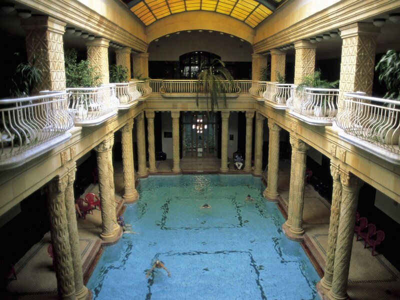 Swimmers in Indoor Pool