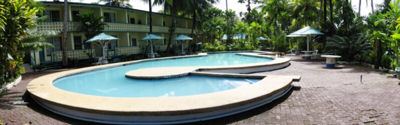 Swimming Pool at Resort — Blue, Relaxed