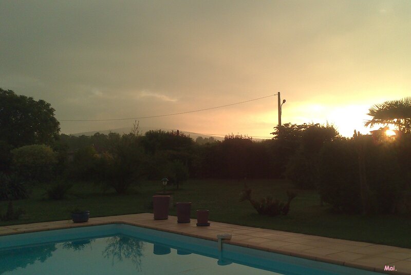 Swimming Pool at Sunset