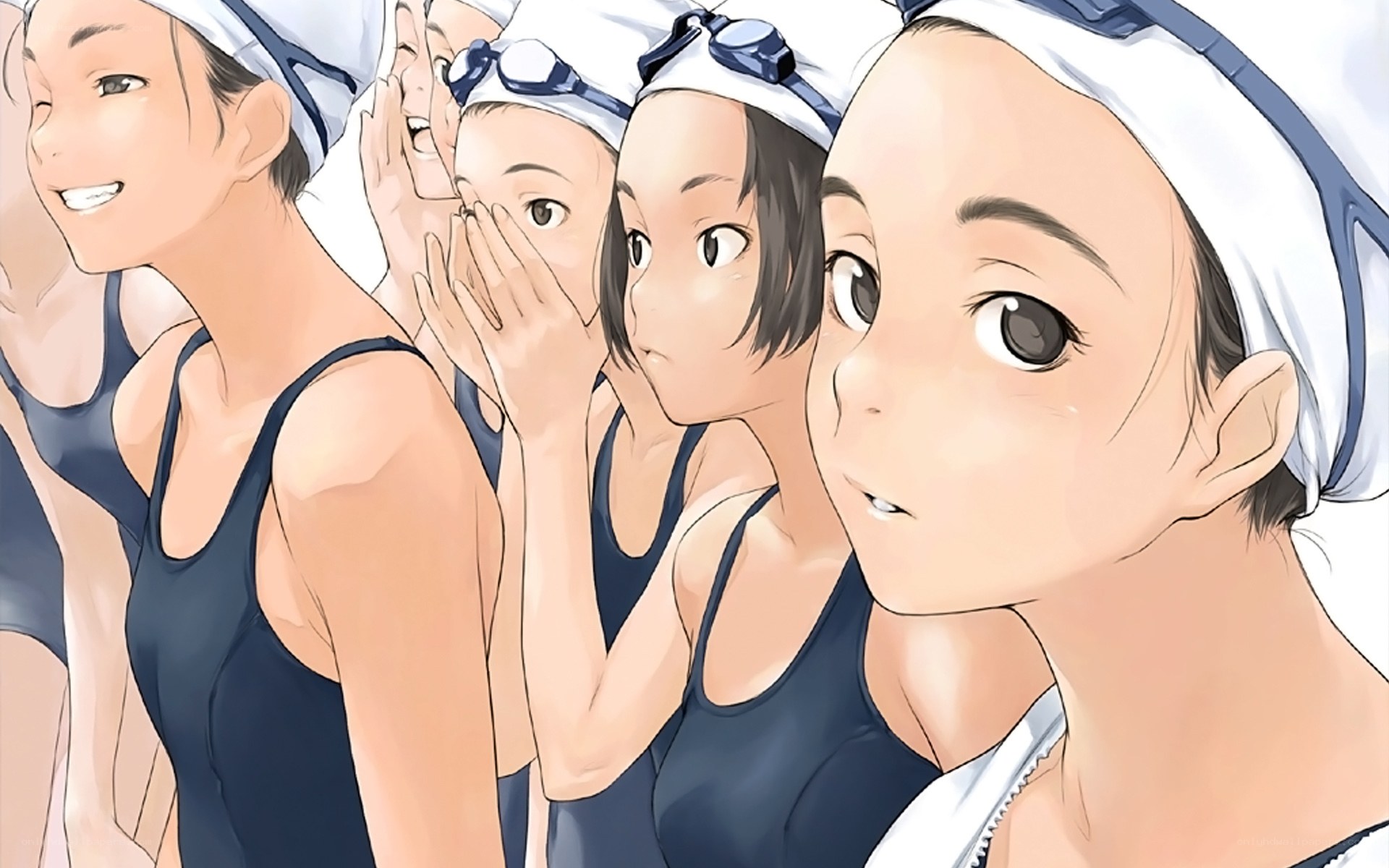 swimming team friends