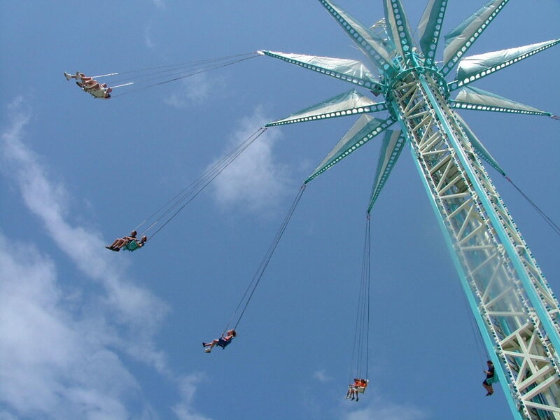 Swing Ride at Amusement Park