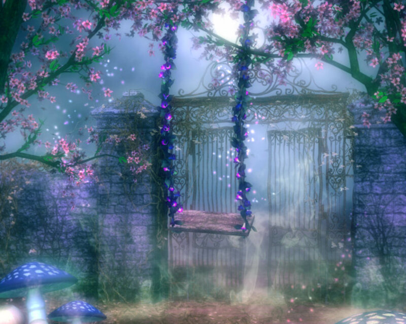 Swing under Cherry Blossoms