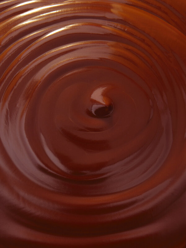 swirl of melted chocolate