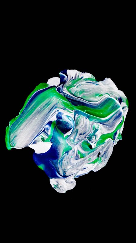 Swirled Paint on Black