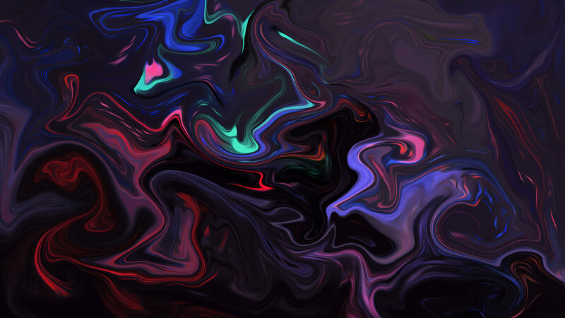 Swirling Abstract Colors — Black