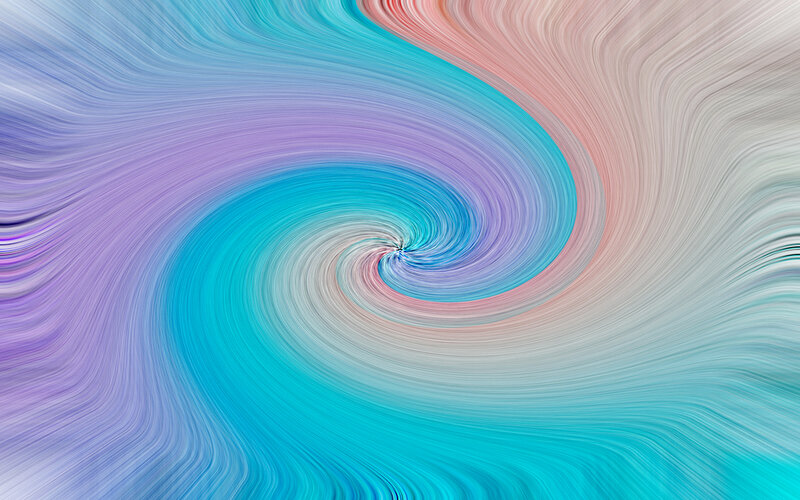 Swirling Abstract Pattern — Blue, Calm