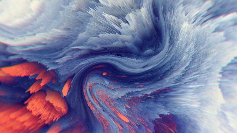 Swirling Abstract Pattern — Blue, Dynamic