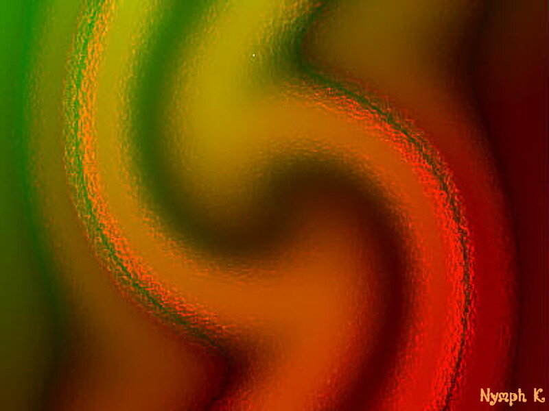 Swirling Abstract Pattern — Green, Dynamic, Color Gradient