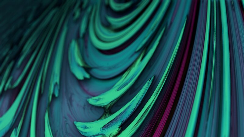 Swirling Abstract Pattern — Green, Dynamic
