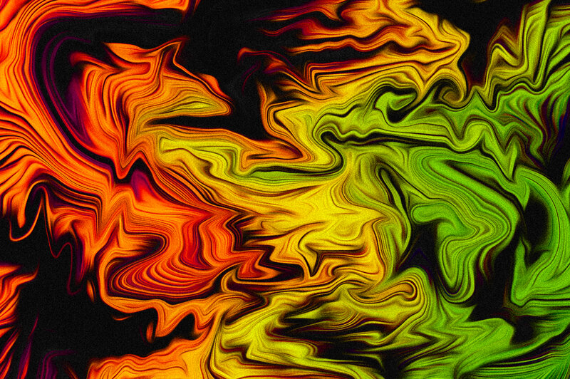 Swirling Abstract Pattern — Orange