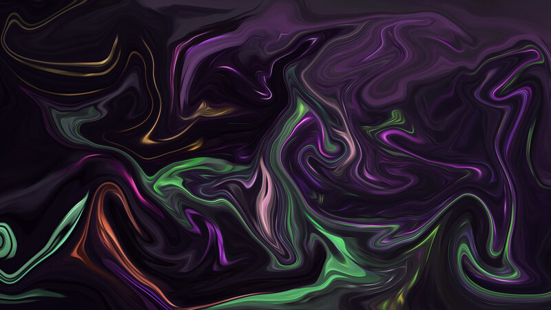 Swirling Abstract Pattern — Purple, Dynamic, Green
