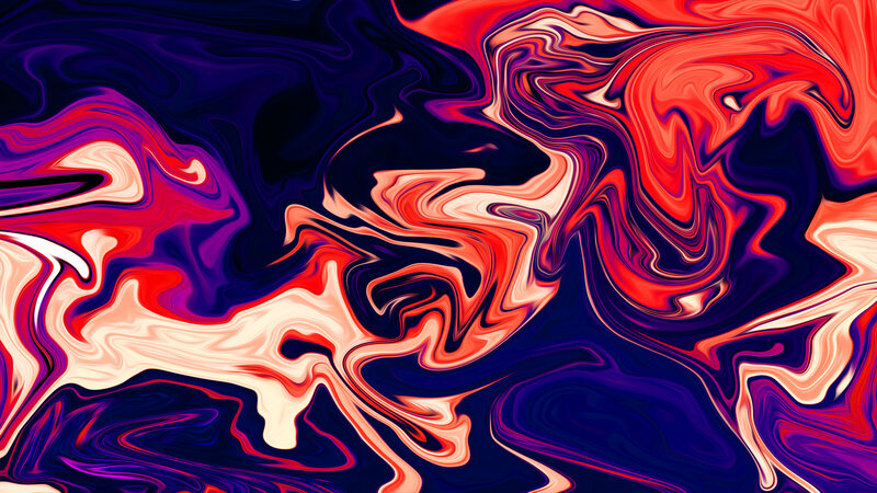 Swirling Abstract Pattern — Red, Dynamic, Colorful, Fluid