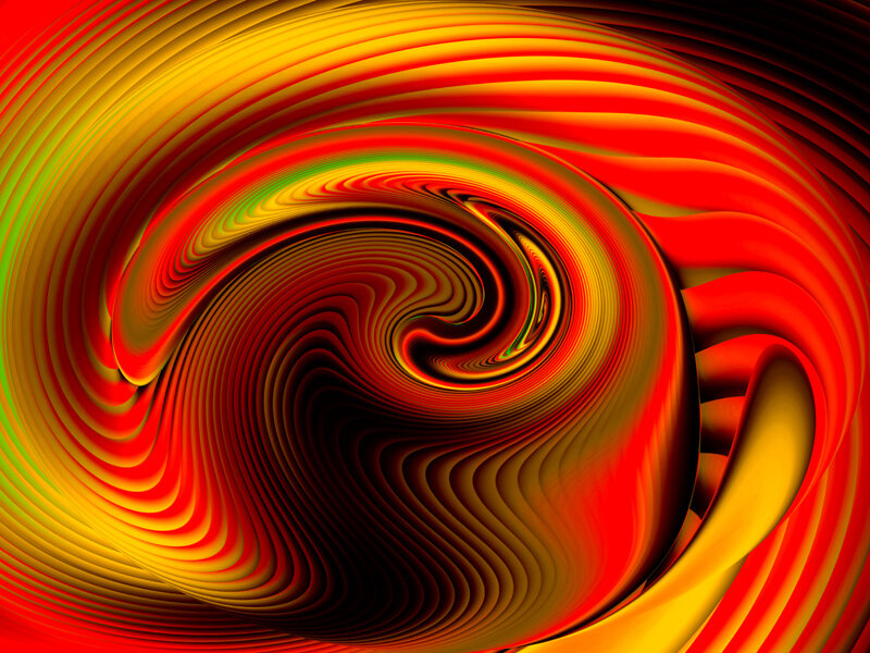 Swirling Abstract Pattern — Red, Dynamic, Spiral