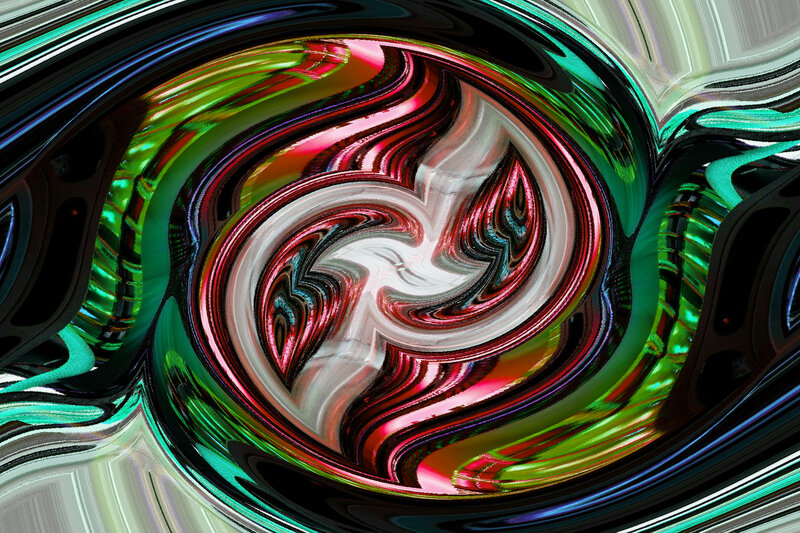 Swirling Abstract Pattern — Red
