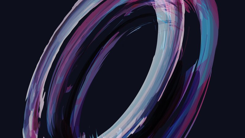 Swirling Abstract Ring