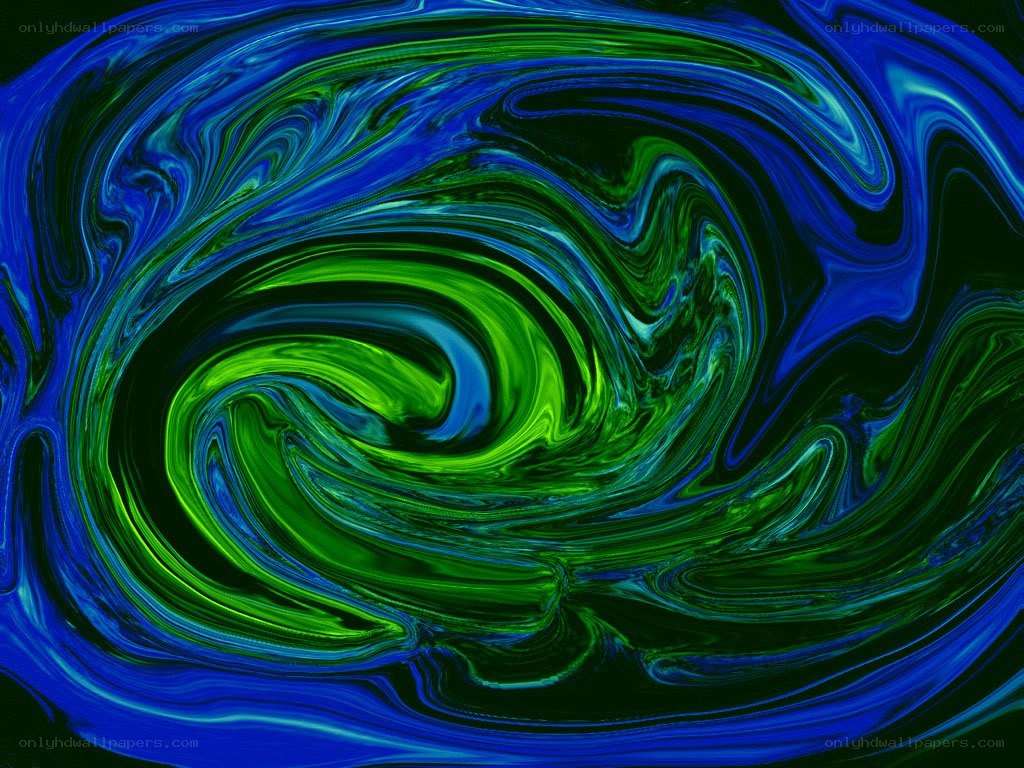 swirling blue and green abstract pattern
