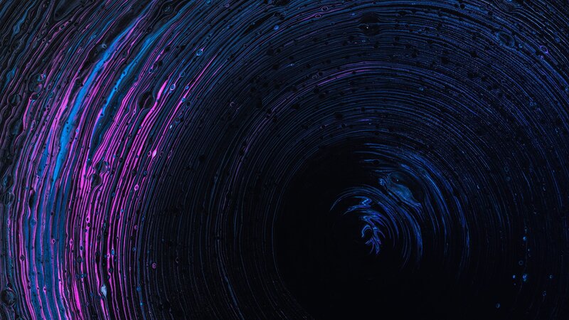 Swirling Blue and Purple Liquid