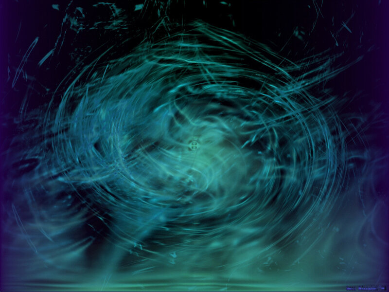 swirling blue energy vortex