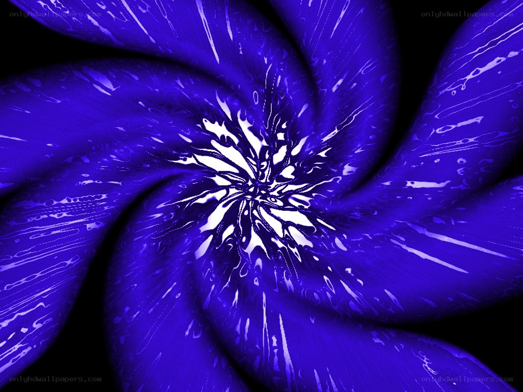 swirling blue fractal pattern