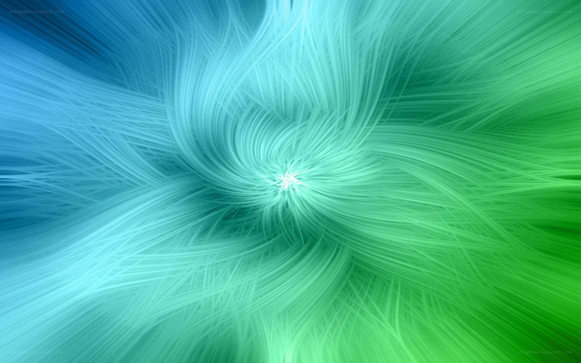 swirling blue-green fractal pattern