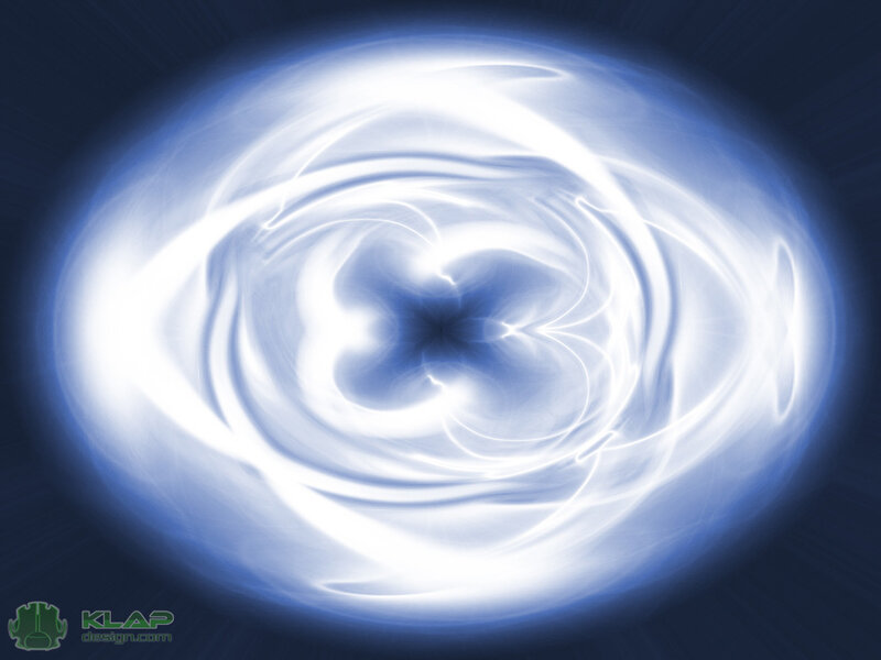 Swirling Blue Light Vortex — Energetic