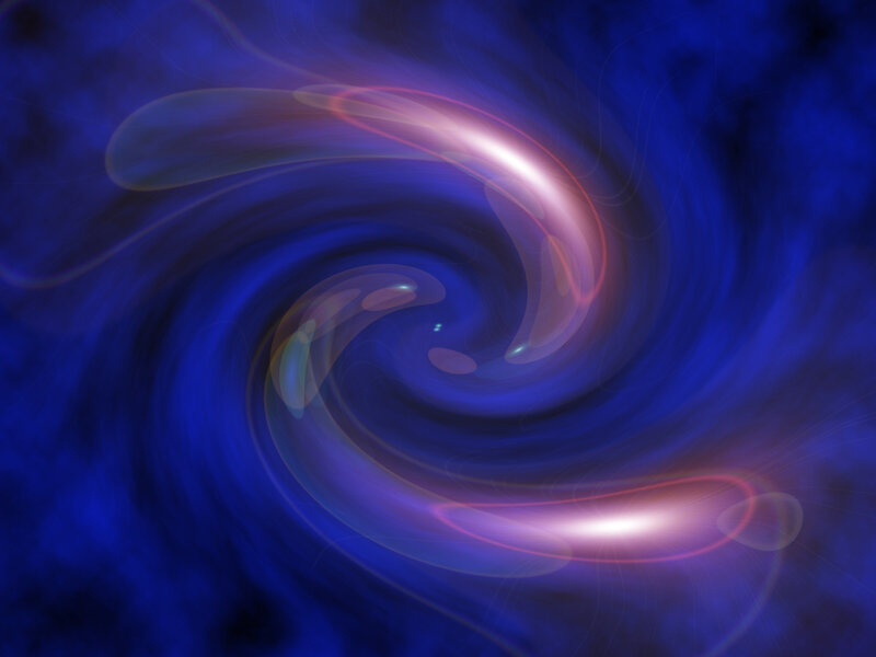 Swirling Blue Vortex — Mystical