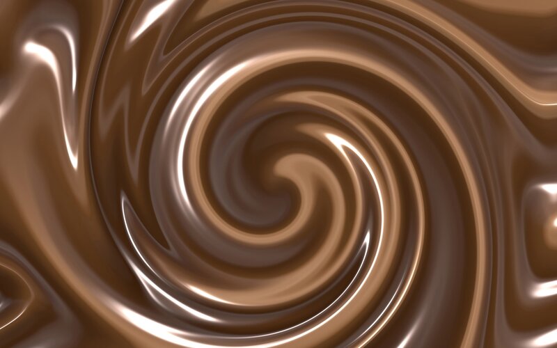 Swirling Chocolate Liquid — Brown, Smooth