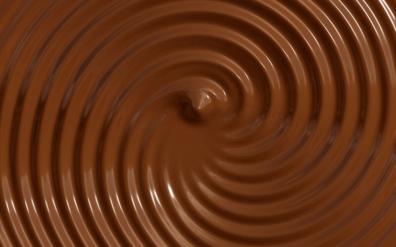 Swirling Chocolate Liquid — Brown