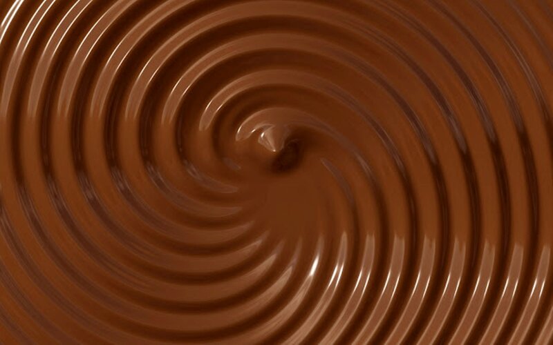 Swirling Chocolate Liquid