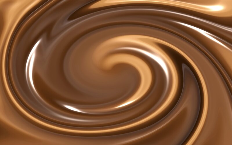 swirling chocolate texture