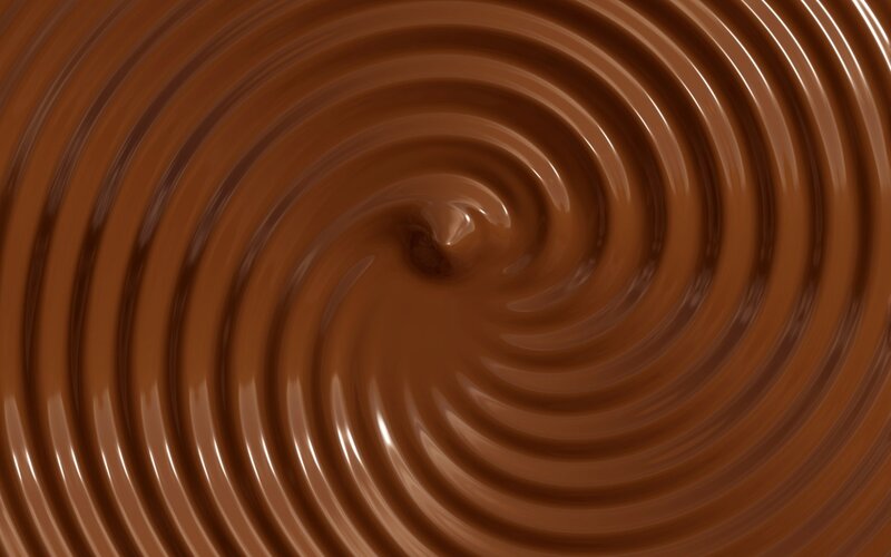 swirling chocolate texture