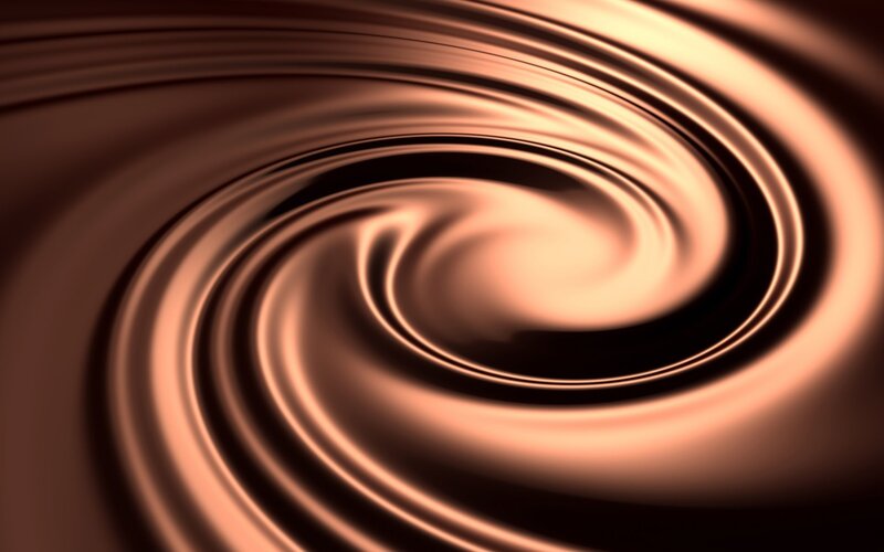 swirling chocolate texture