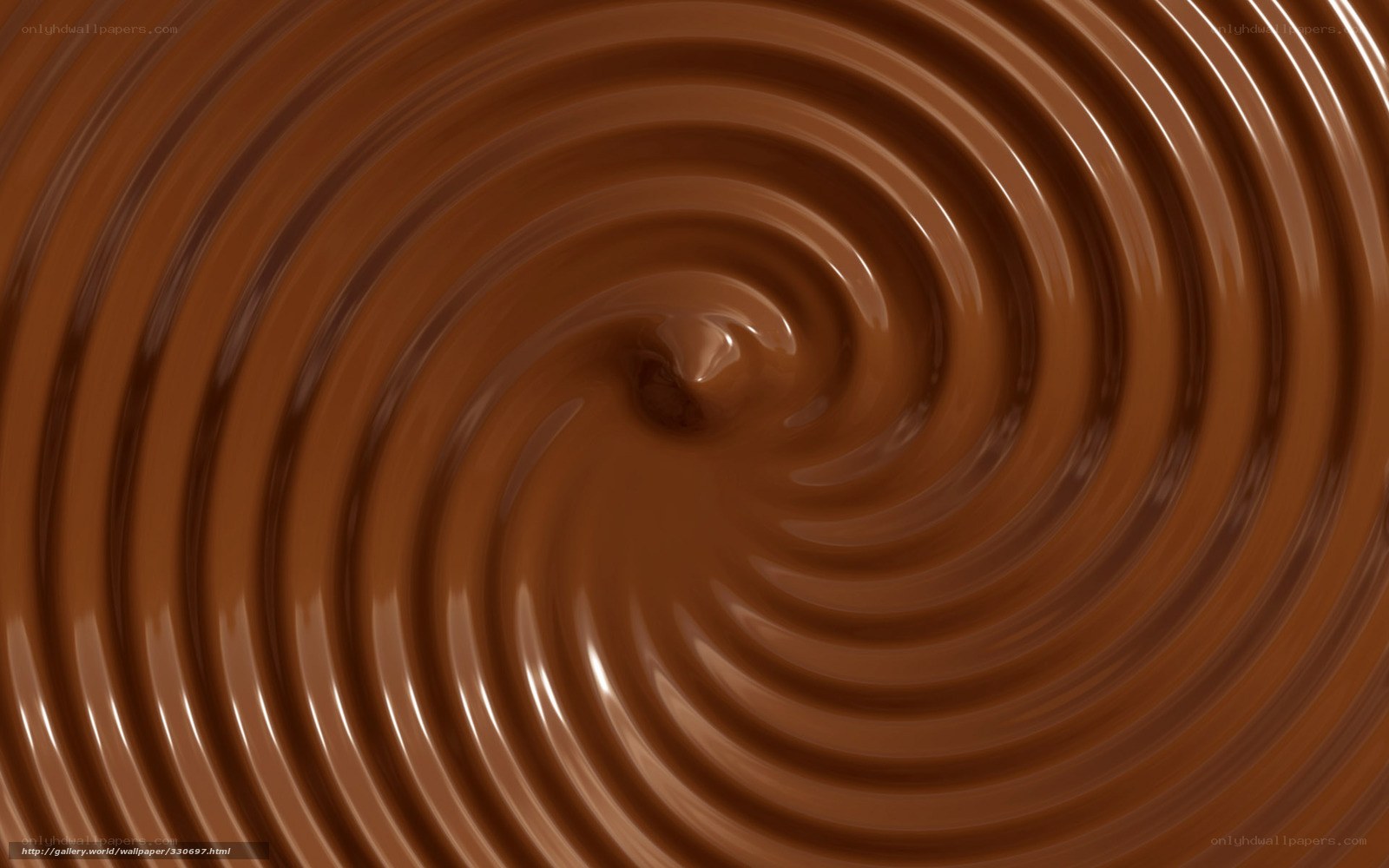 swirling chocolate texture