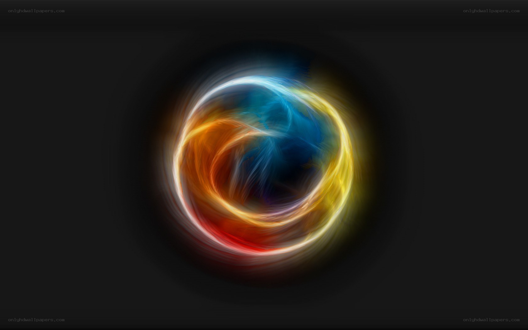 swirling colorful energy vortex