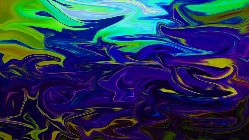 Swirling Colorful Liquid — Blue, Dynamic