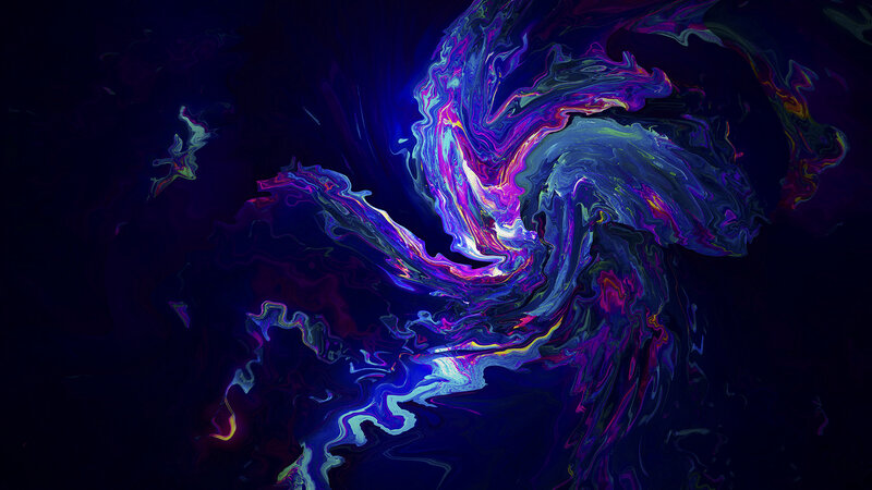 Swirling Colorful Liquid — Purple