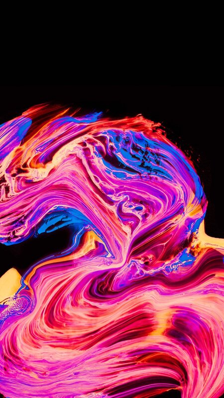 Swirling Colorful Liquid