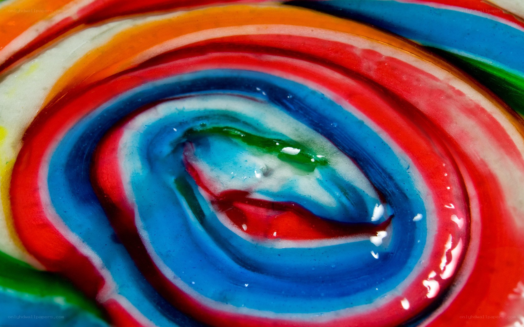 swirling colorful paint pattern