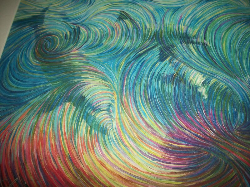 Swirling Colorful Waves
