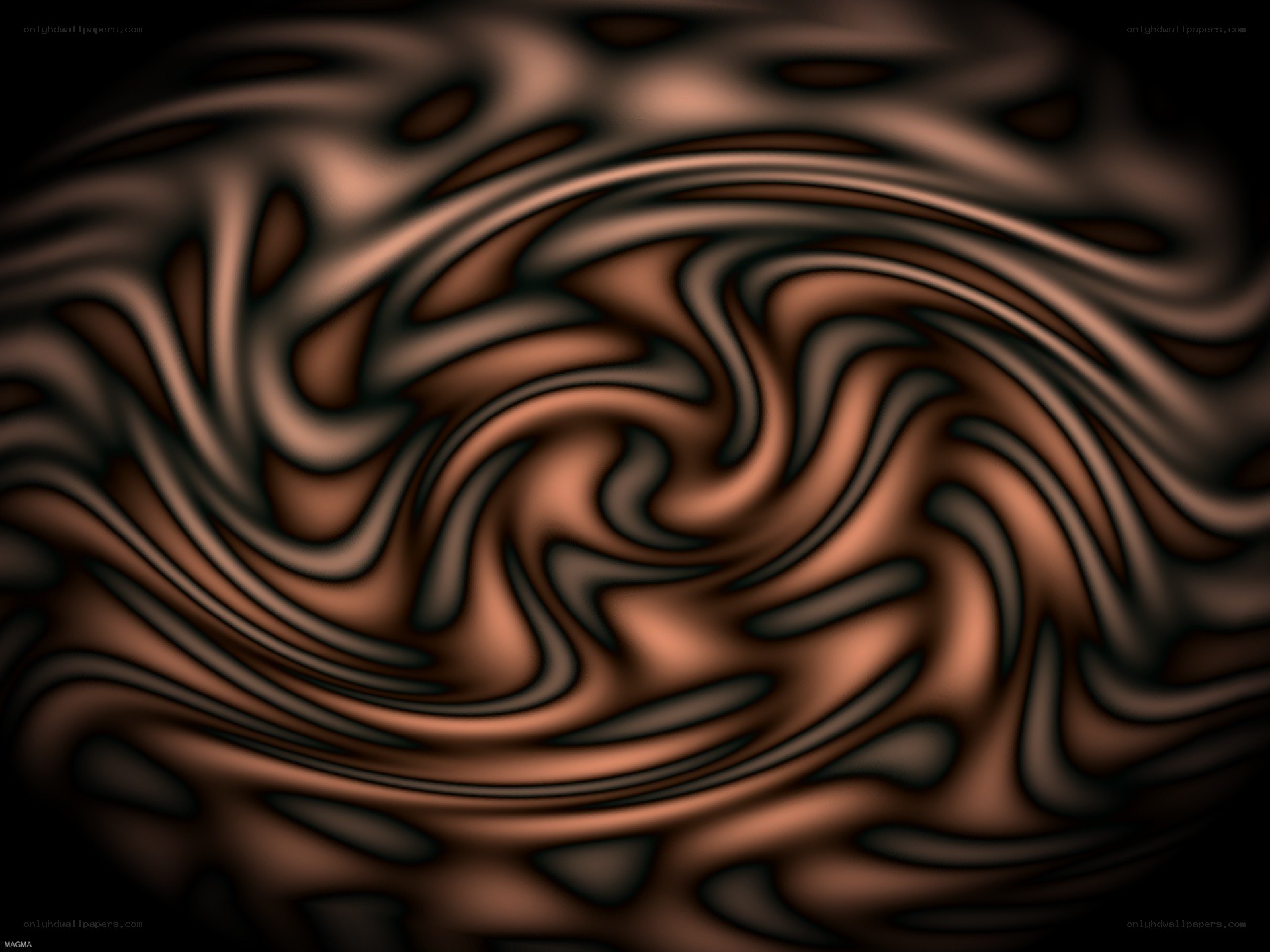 swirling copper abstract pattern