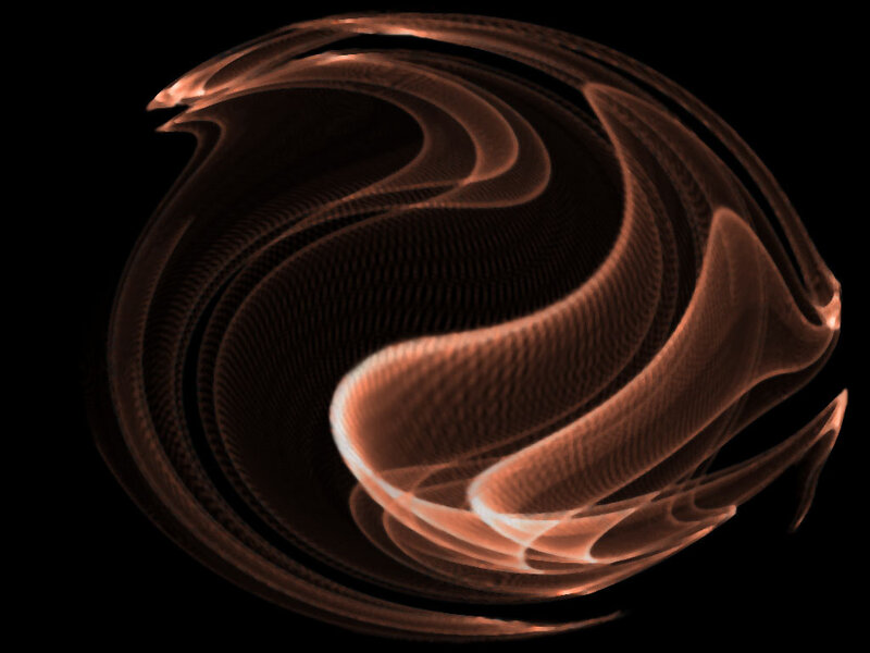 Swirling Copper Fractal