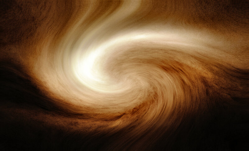 Swirling Cosmic Dust