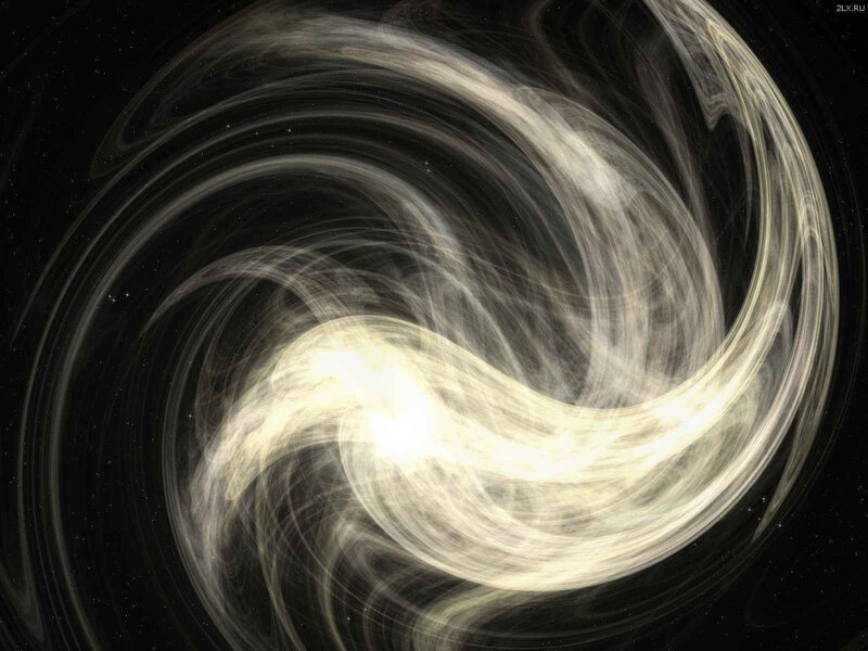 swirling cosmic nebula
