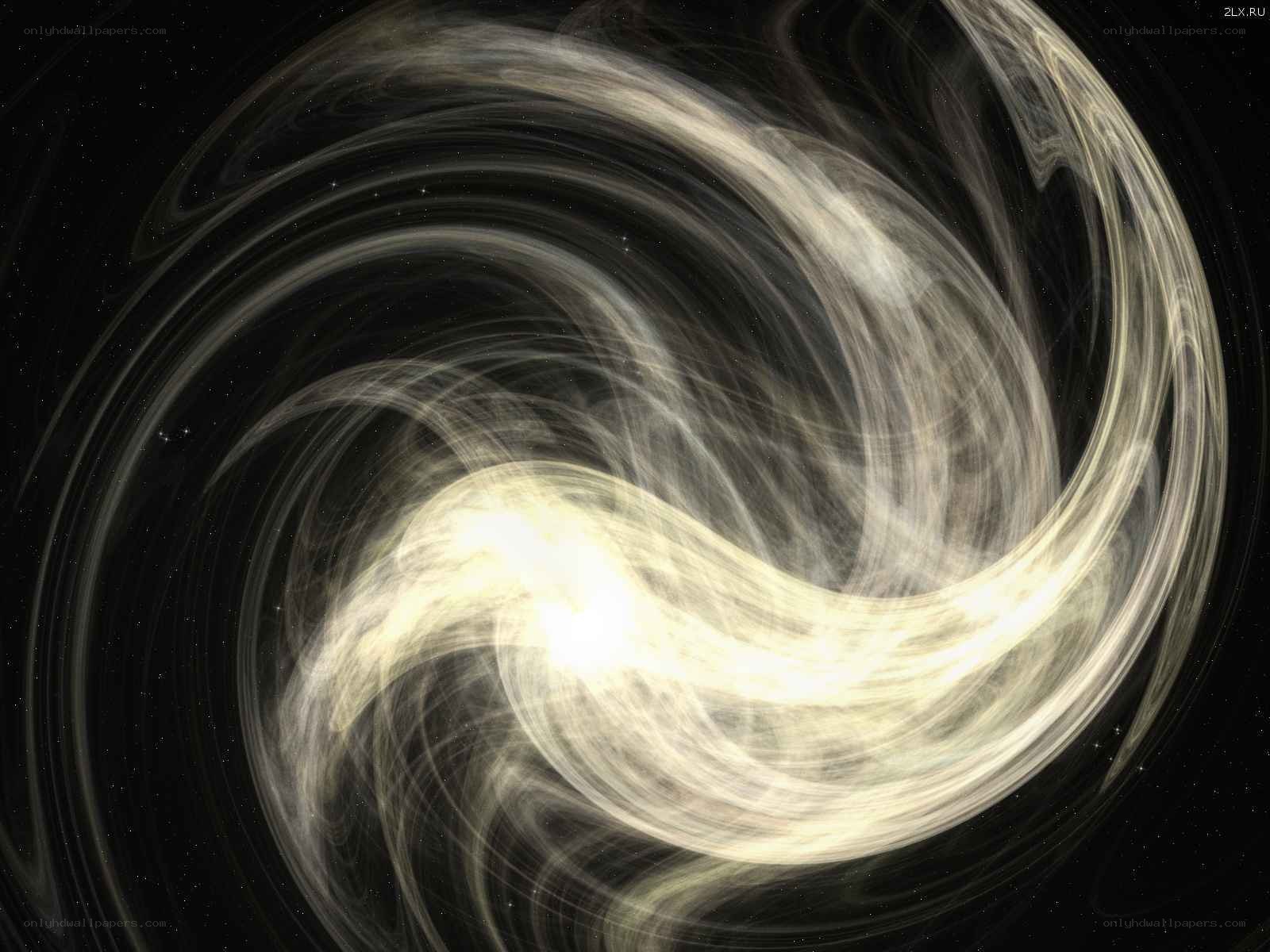 swirling cosmic nebula