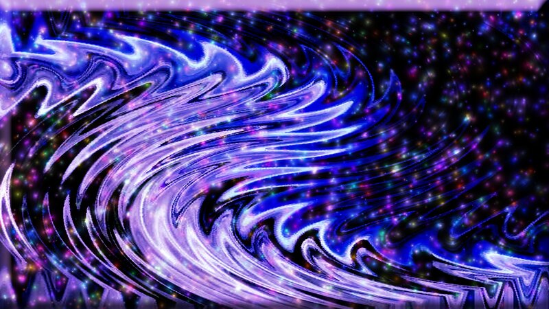 Swirling Cosmic Vortex — Purple