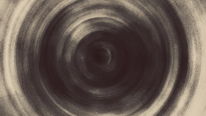 swirling dark tunnel