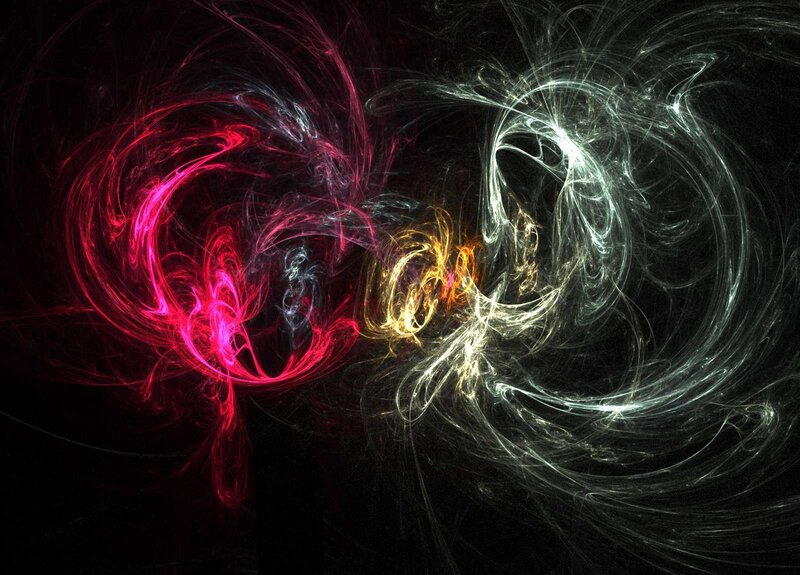 Swirling Energy Patterns — Black