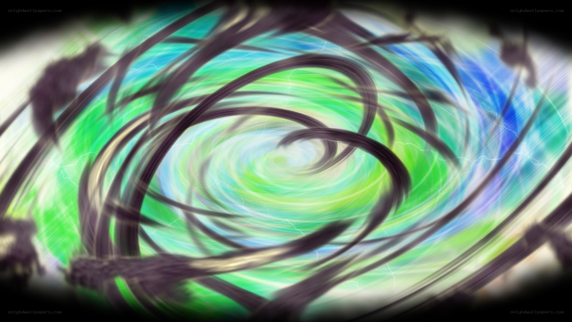 swirling energy vortex