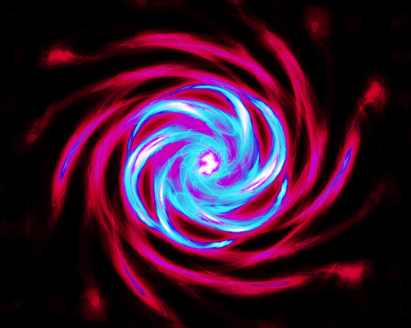 Swirling Energy Vortex — Red